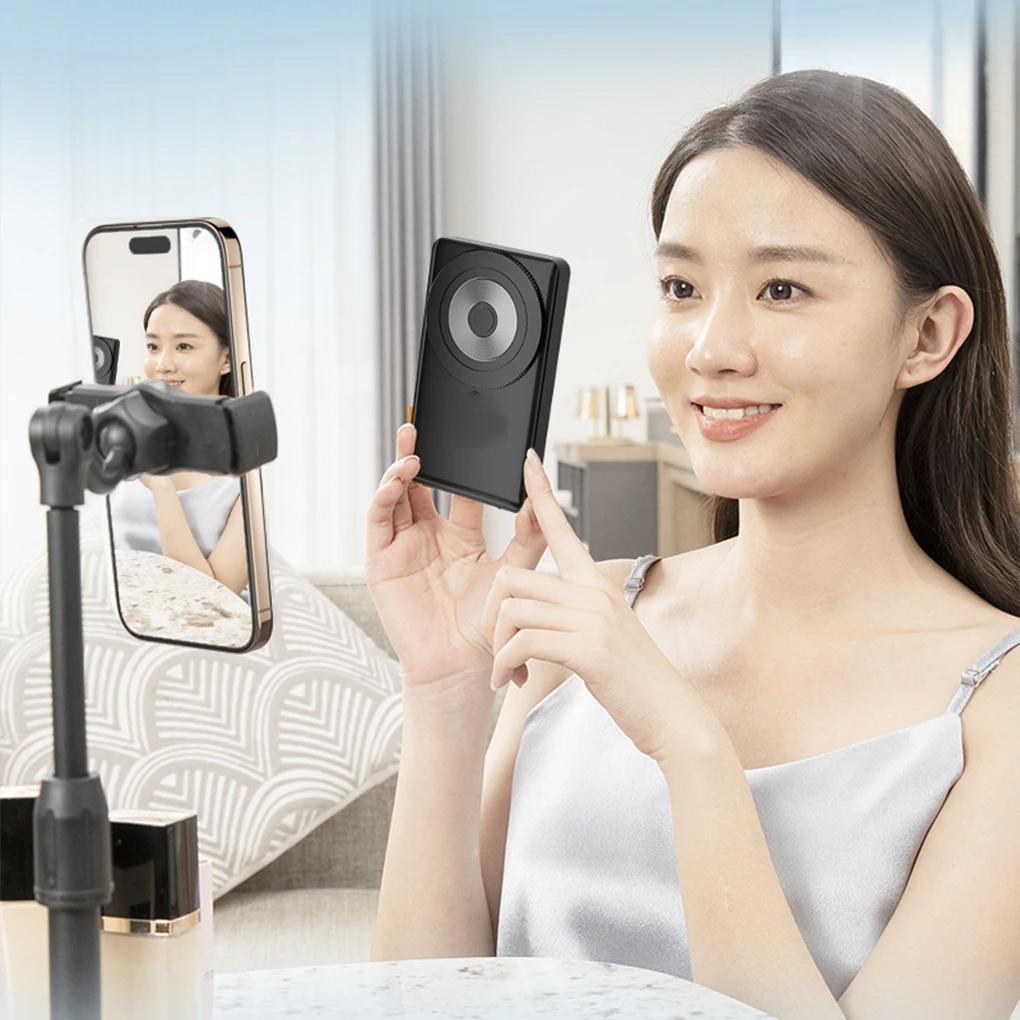 Selfie Monitor Screen with Bluetooth-compatible Remote Control Magnetic Clip Live Screen Sharing Adjustable Brightness Live Stream Selfie Monitor