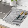 Силиконовый коврик для слива воды для кухонной стойки, нескользящий, термостойкий, сушильный коврик