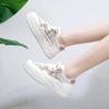 Summer New Korean Ins Breathable White Shoes Women's Hollowed Leisure Board Shoes Thick Bottom All-Matching Muffin