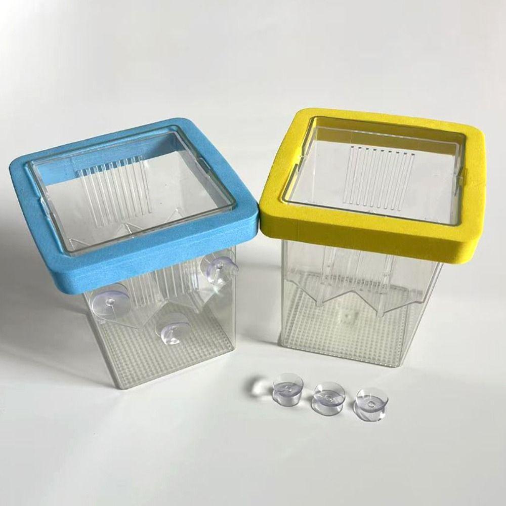 Прозрачный плавающий ящик для разведения рыбы Квадратный аквариумный инкубатор кормушка Ящик для инкубации Аквариум