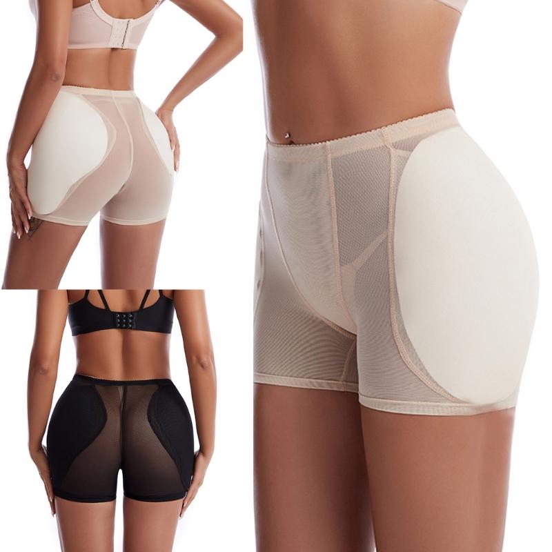 Padded Hip Enhancer for Women Shapewear Butt Lifter Underwear Push Up Panties High Waist Tummy Control Mesh Body Shaper