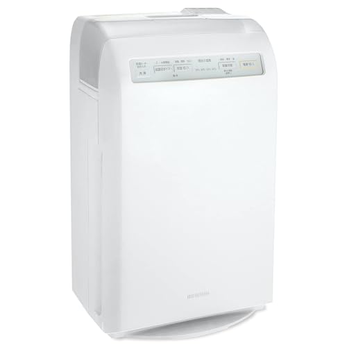 IRIS OHYAMA Air Purifier with Humidification Function, 10 Tatami Mats, Humidifier, Steam Type (Heating Type), Humidification Volume, 300ml, Deodorizin