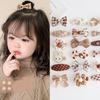 4pcs/set Mini Baby Girl Hair Clip Cute Floral Bow Bunny Princess Hairpin for Toddler Girl Lovely Bang Side Clip Hair Accessories