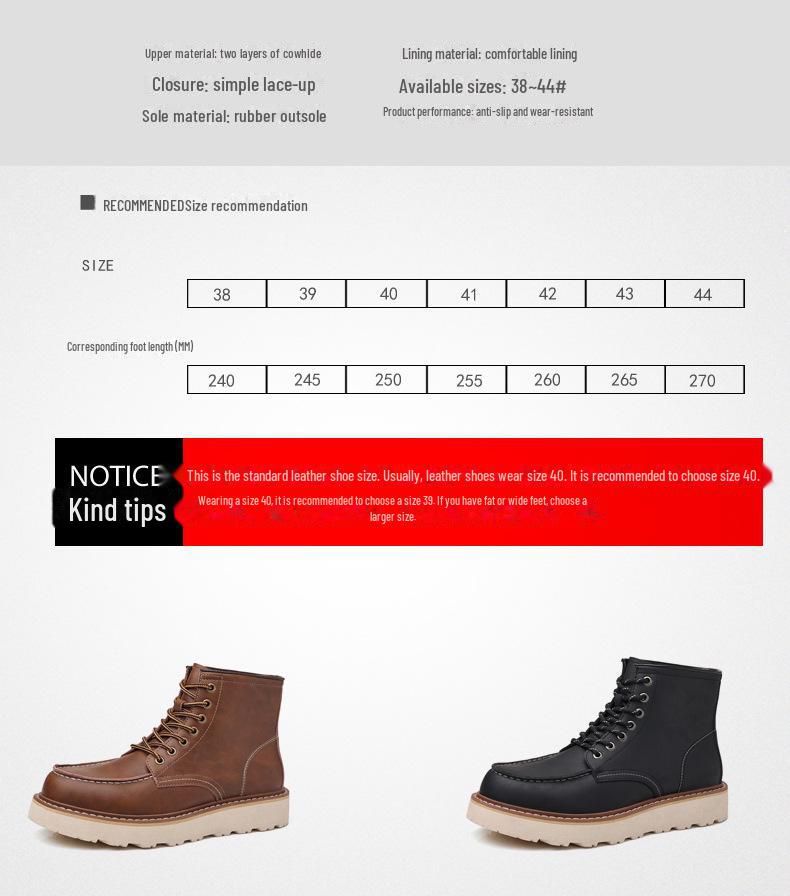 Мужские высокие ботинки Martin из натуральной кожи 2024 года — зимние ретро-мотоциклетные и рабочие ботинки