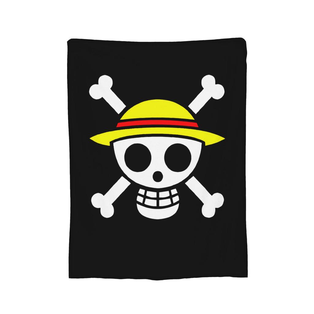 Luffy Anime Fleece Throw Blanket Luffy Zoro Sanji Blankets for Bed Car Super Soft Bedding Throws,