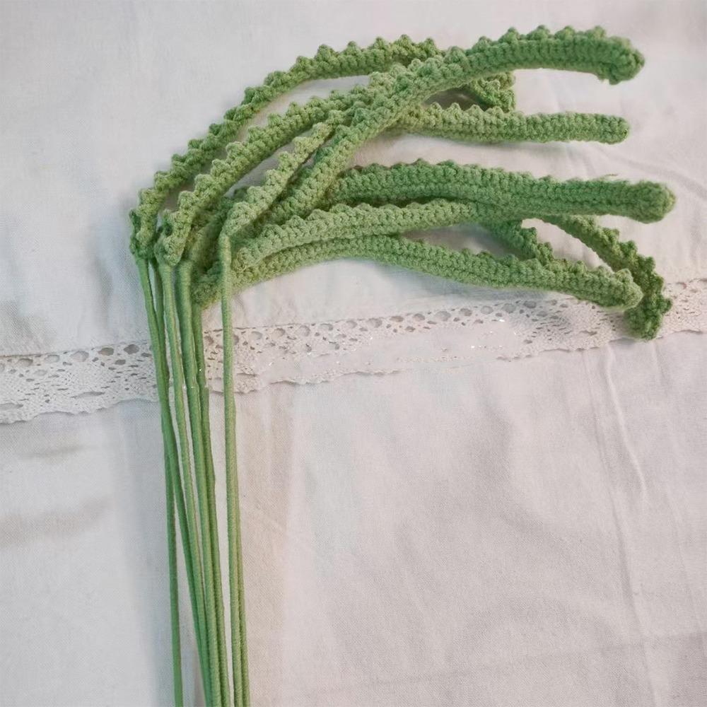 Готовый букет роз ручной вязки из самодельных плетеных растений ветка подарок на день рождения