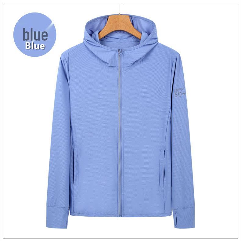 Новая летняя дышащая худи из ледяного шелка для защиты от солнца - Легкая, тонкая, парная уличная куртка с солнцезащитным эффектом (Настраиваемый для печати)