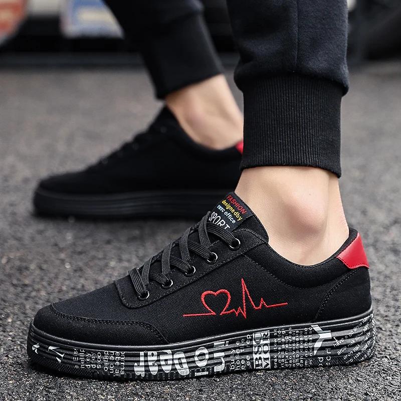 Luxury Tennis 2024 Spring Fashion Red Women Sneakers Men Vulcanized Shoe Flat Plus Size 44 Ladies Canvas Women's Running Shoes