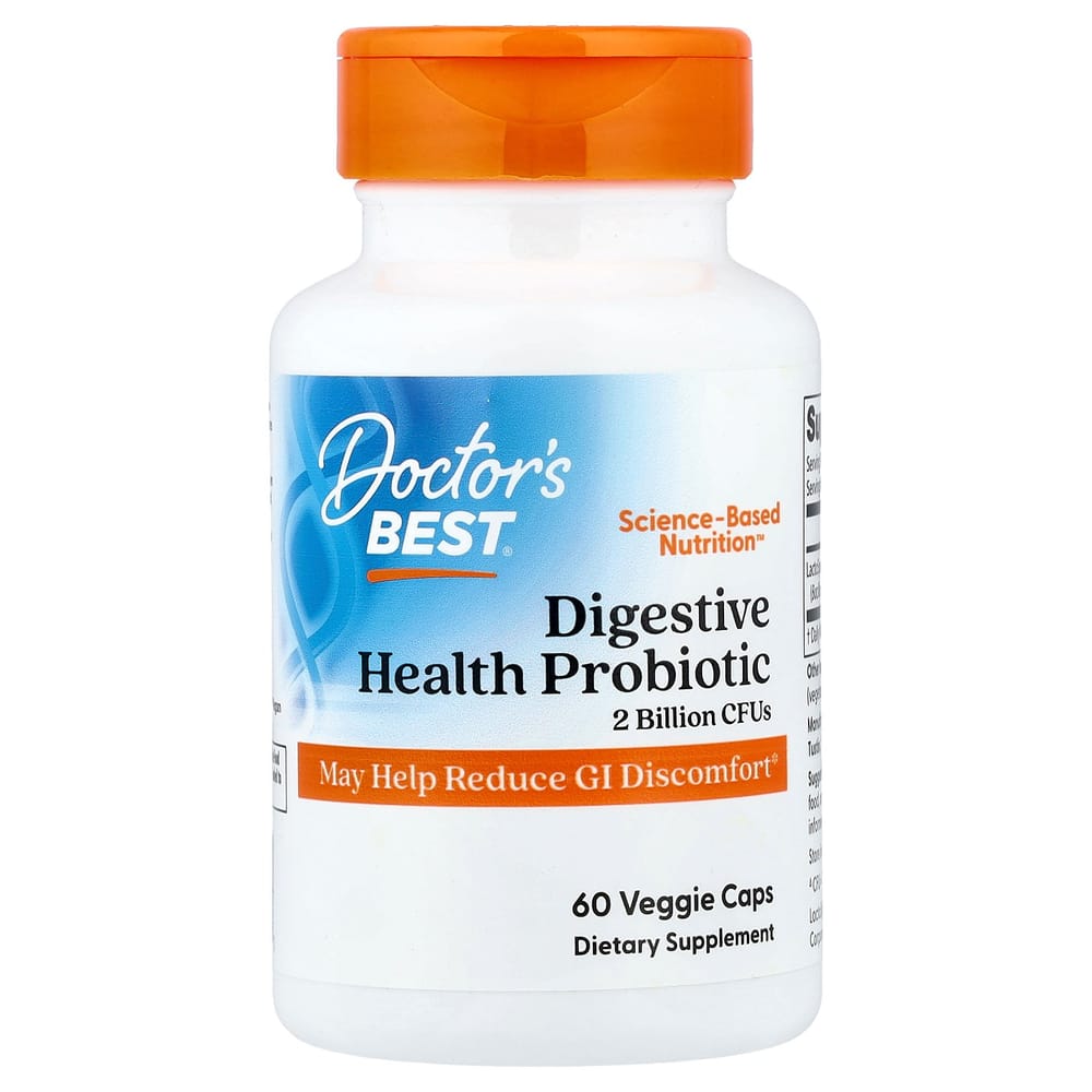 Doctor's Best Probiotic with 2 Billion CFU LactoSpore, 60 Veggie Capsules