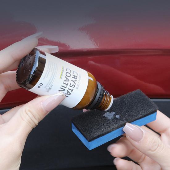 Car Leather Restorer with Sponges 30ml Car Interior Coating Agent Leather Care Solution for Couches Sofas Furniture