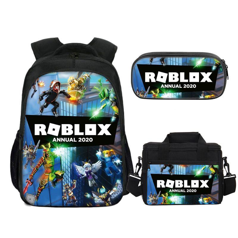 Стильный набор Roblox: Рюкзак, Сумка для обеда и Пенал