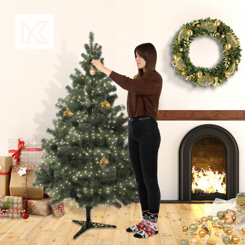 KADAX Artificial Christmas Tree Fir 180 Cm Dense Beautiful Green