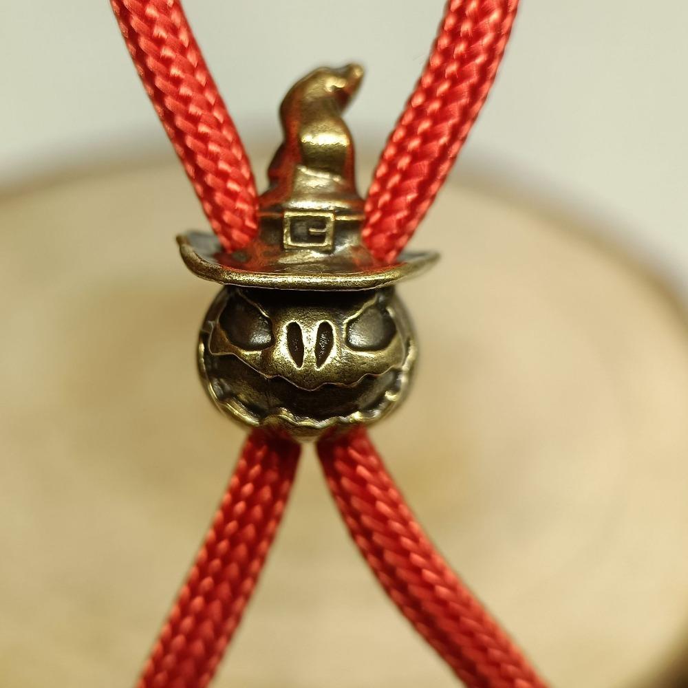 Тыквенный Колдун Латунные Бусины для Ножа EDC DIY Плетеные Браслеты из Паракорда Брелок для Ключей Подвески Аксессуары Инструмент для Активного Отдыха