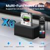 X6 Android 11.0 Smart TV Box Amlogic S905Y4 4K медиаплеер LPDDR4 2 ГБ EMMC 16 ГБ с жестким диском SATA6