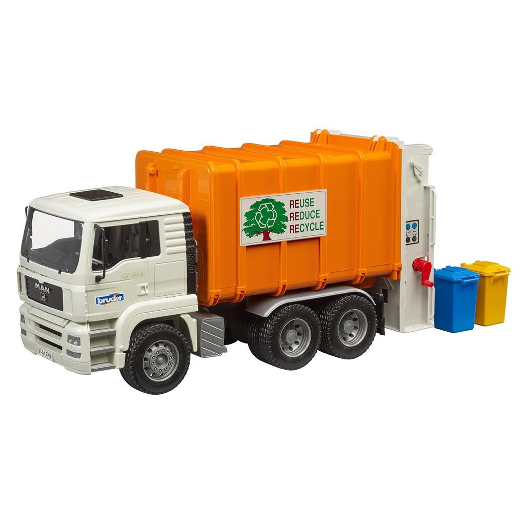 Bruder MAN Garbage Truck BR02772 ORANGE×WHITE