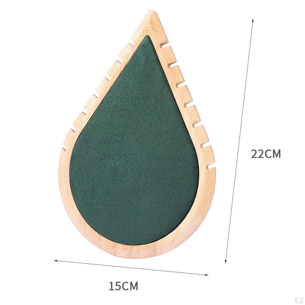 Деревянный держатель-вешалка в форме капли для демонстрации ожерелий, органайзер для украшений на витрину