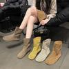 Retro Hollow Net Boots, Hole Shoes, Leather Boots Are Popular 2025 New Summer Breathable and Versatile Flat-bottomed Roman Cool Boots