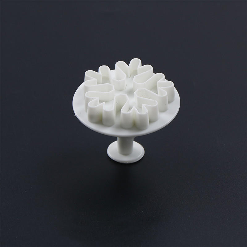 3шт плунжерный резак для снежинок, инструмент для украшения торта из помадки, сахарной бумаги