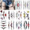 Long Totem Flower Butterfly Arm Thigh Temporary Disposable Waterproof Simulation Tattoo Sticker Women'S Suit