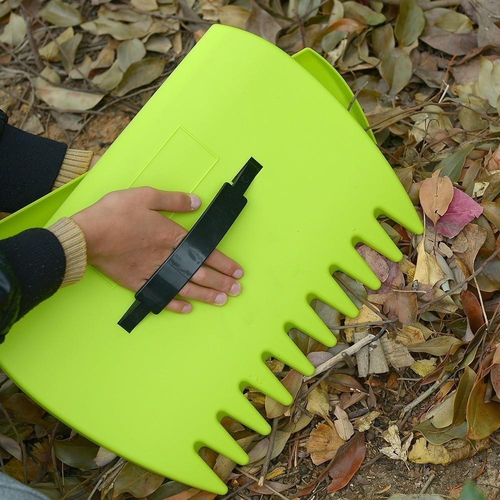 1 Pair Wear-resistant Leaf Catcher Labor-saving Leaf Grabber for Picking Up Leaves Grass Clippings
