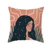 Modern Minimalist Artistic Style Throw Pillow Covers With Short Plush Printed Fabric For Home Living Room Sofa Cushion Cover