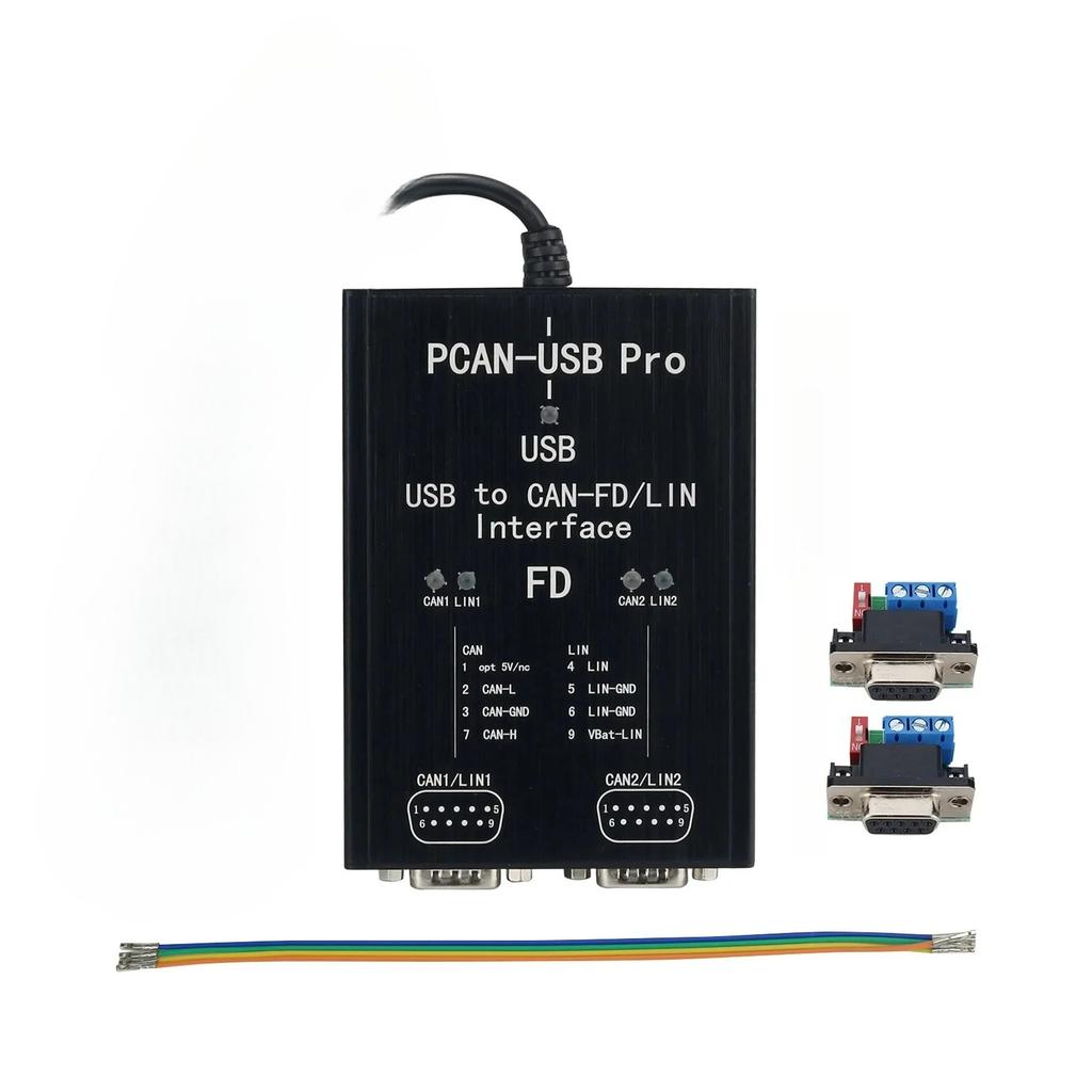 PCAN-USB Pro PCAN FD PRO 12 Мбит с LIN USB-CAN Адаптер 2-канальный CAN FD Совместим с IPEH-004061 для PEAK