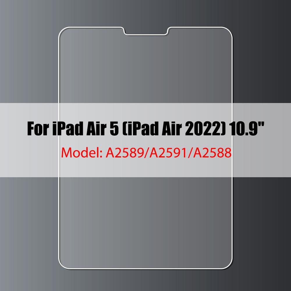 Tempered Glass Screen Protector For iPad 10.2 9.7 10. 5 10.9 Pro 11 New iPad 10 9 8 7 6 5 Air 4 3 2 Mini 2020 2021 2022