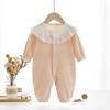 Newborn Baby Girl Romper - Pure Cotton, Boneless Design, Cute Princess Style for Autumn & Spring