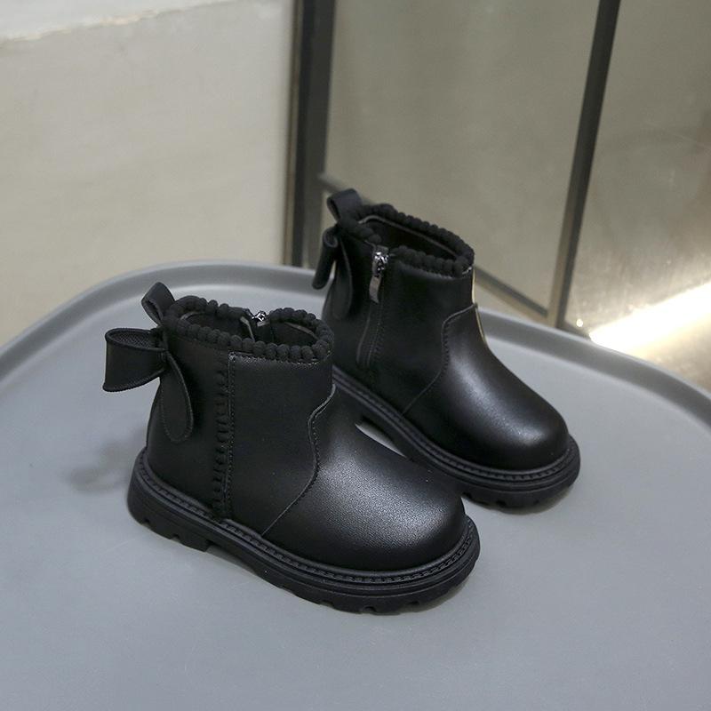 Осенне-зимние детские короткие ботинки, супер теплые ботинки для мальчиков и девочек, детские ботинки из искусственной кожи, модные ботинки для малышей, детская зимняя обувь