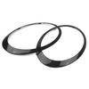 AZHKP1 For BMW MINI R55 R56 R57 R58 R59 2007-2015 Front Headlight Frame + Rear Lamp Bezel Trim Gloss Black Headlamp Cover Rim Overlay