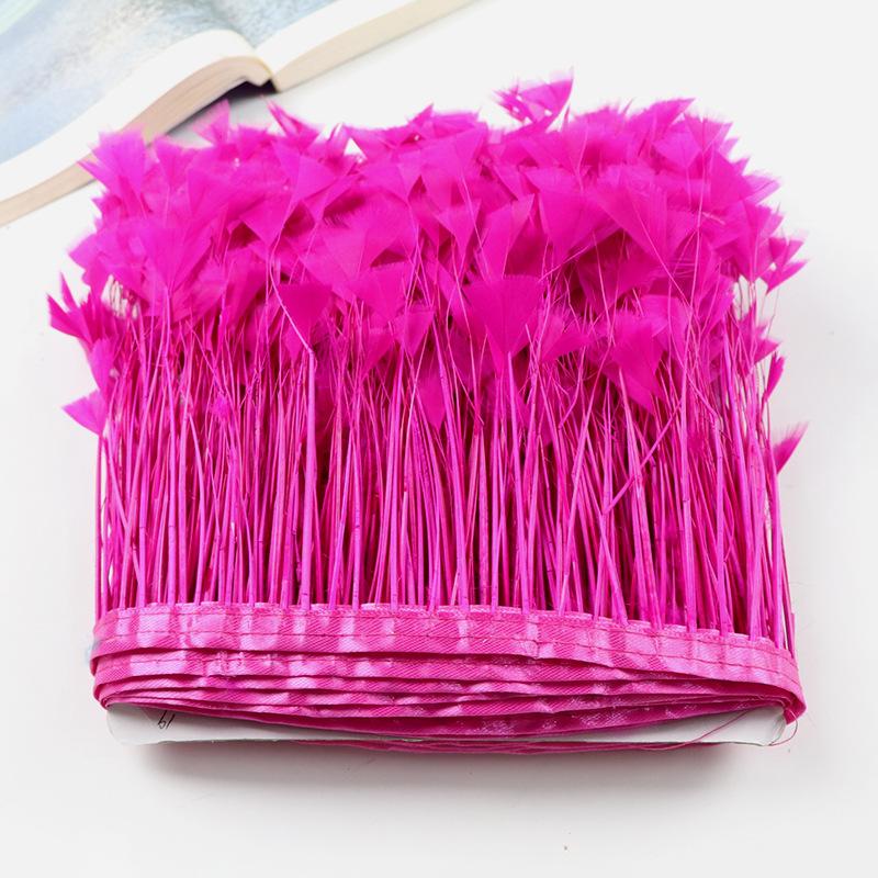 Turkey Feather Butterfly Flower Cloth Edge 10-15Cm Dress Decorative Material Latin Dance Skirt Cloth Belt Clothing Accessories