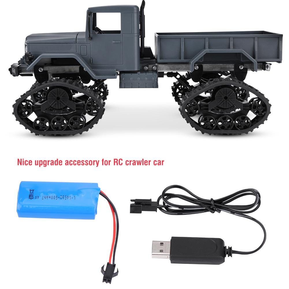 Модернизированная аккумуляторная батарея 7,4 В 500 мАч с USB-кабелем для WPL / гусеничного / военного радиоуправляемого автомобиля