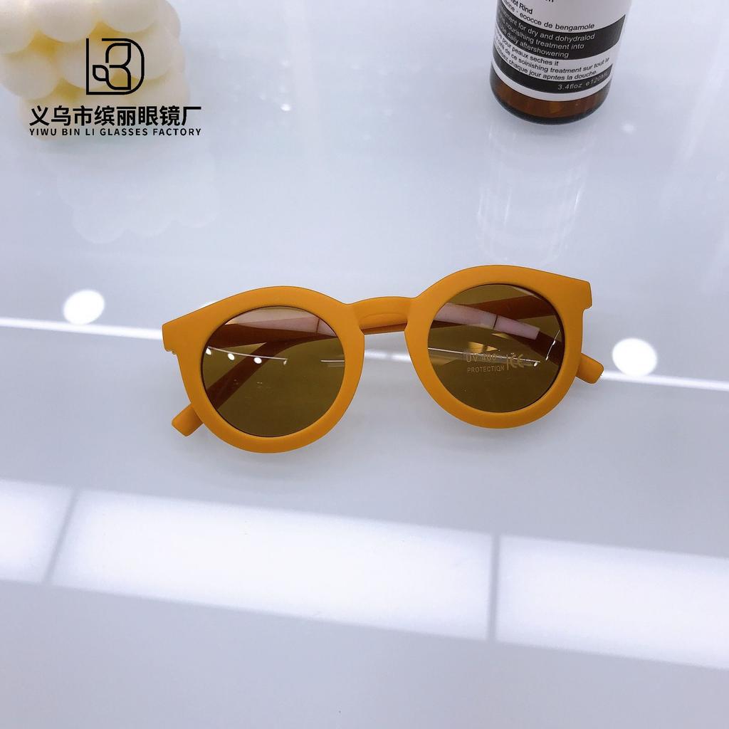 Солнцезащитные очки в ретро-оправе для детей, модные уличные солнцезащитные очки для мальчиков и девочек