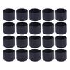 20Pcs Furniture Leg Tip Plastic Protective Round Tube End Caps for Chair Table Gym Equipment