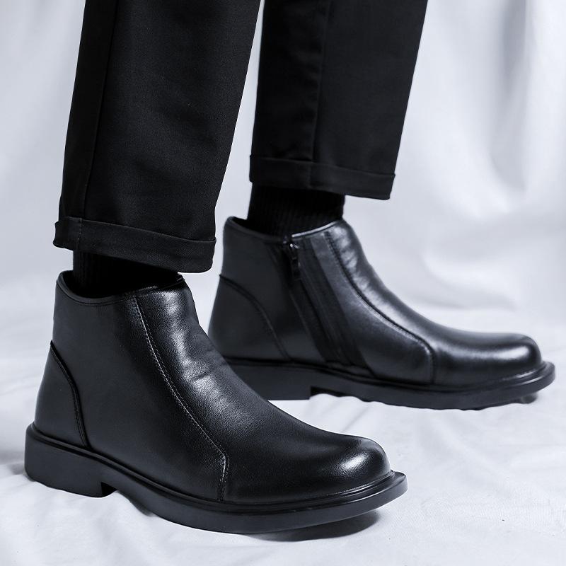 Martin boots men's middle gang spring and autumn 2025 new Chelsea boots British style men's leather boots 7303-R