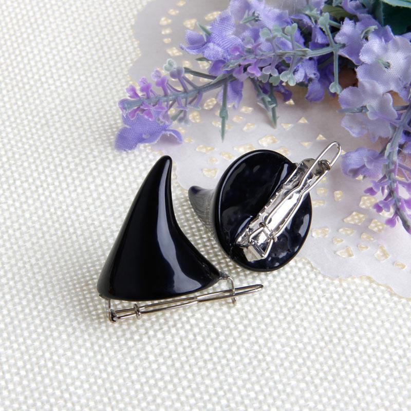 Декоративные заколки для волос в виде маленьких рожек, 1пара