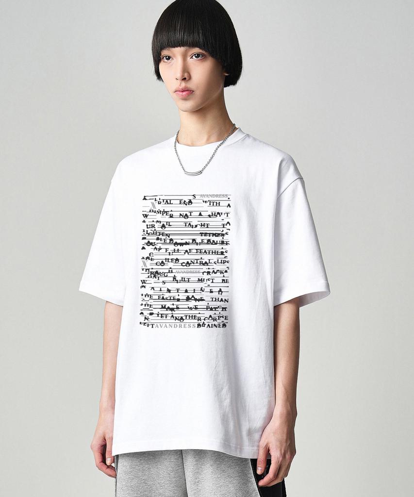 AVANDRESS Letter T-Shirt - 4Col