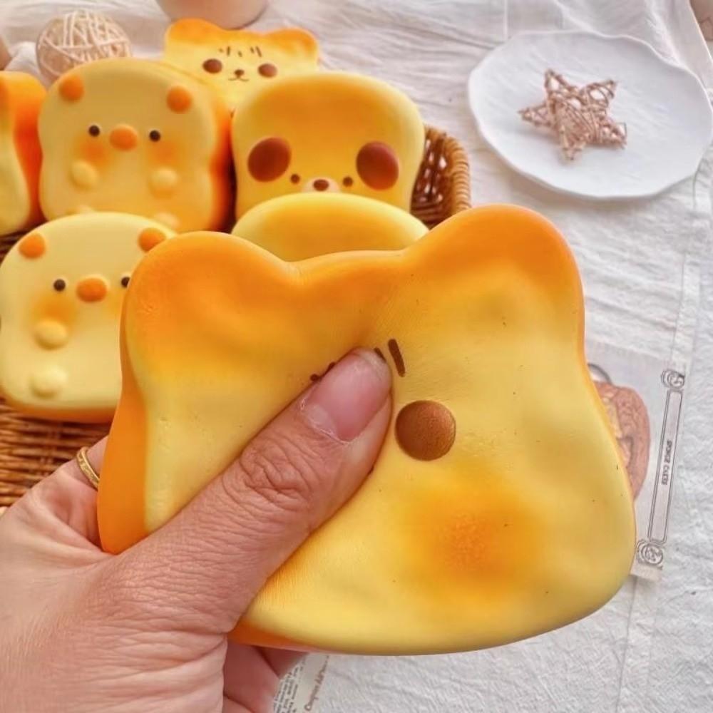 Soft Bread Squishy Toy Simulated Bread Sensory Fidget Toy Fidget Bread Squeeze Toy Gifts for Kids