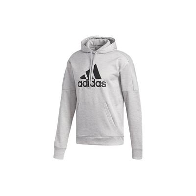 adidas Толстовка с капюшоном с большим логотипом, мужская, серая DH9017