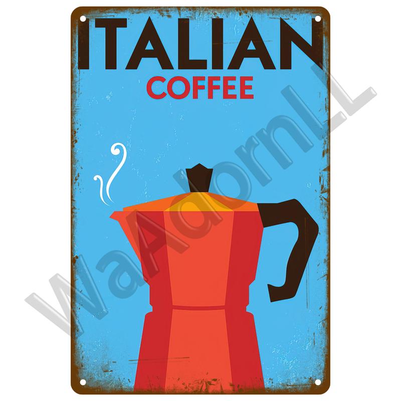 Винтажная жестяная табличка, металлическая пластина, настенные художественные постеры, металлическая табличка, ретро-декор, кофе для кухни, бара, кафе, комната, ретро-железная живопись