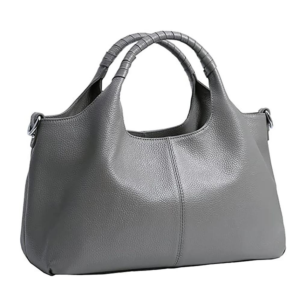 New Casual Large Capacity Women's Handbag and Multifunctional Soft Leather Sloping Shoulder Handbag