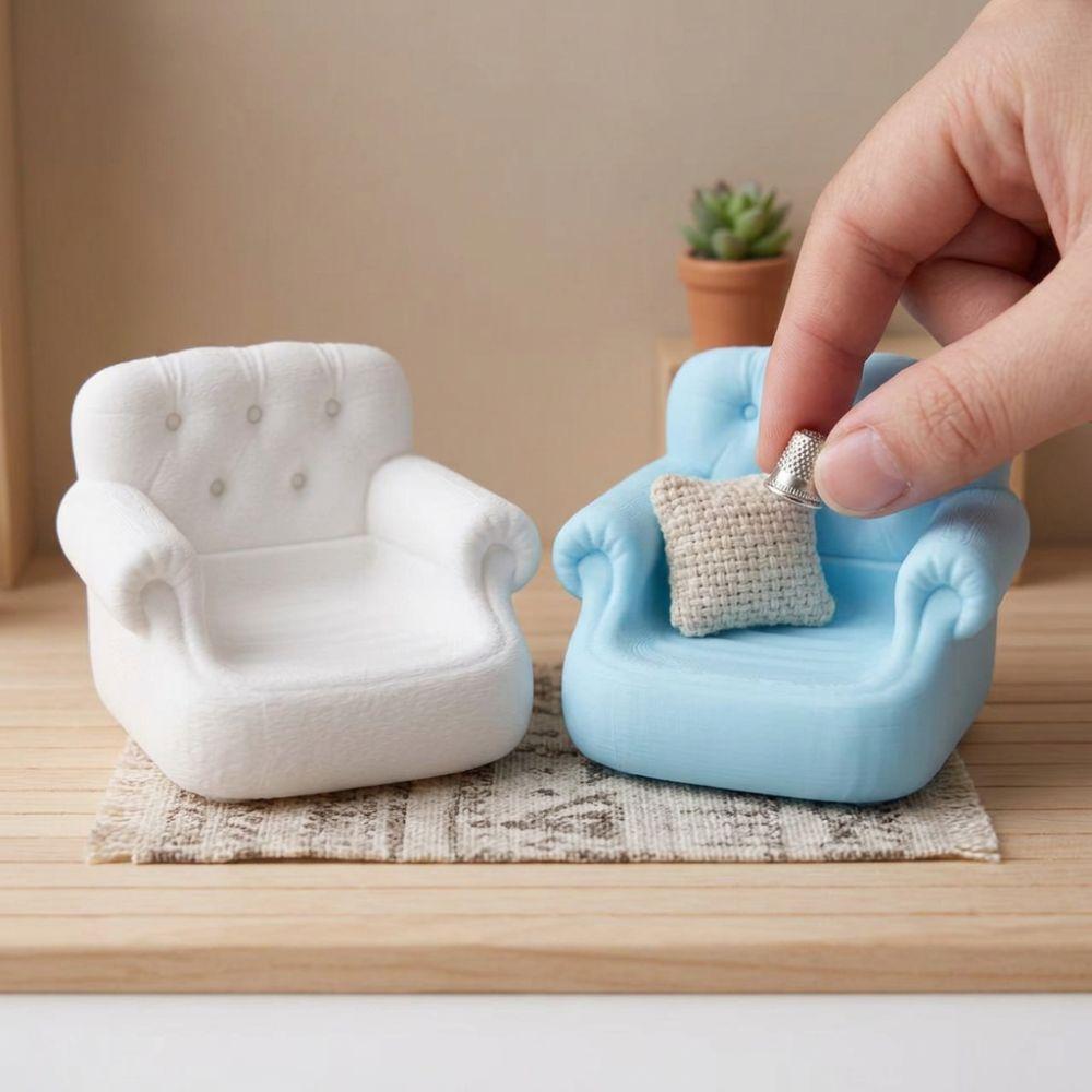 Miniature Mini Simulated Sofa Storage Box 3D Printed Desktop Trinket Holder Party Supplies
