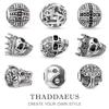 Beads Fleur-de-lis Lily Skull, Rebel Street Beads Fits Bracelet Europe Necklace Karma Charms Jewelry Accessories