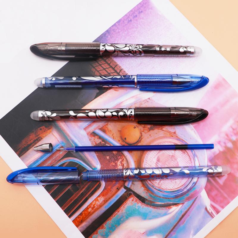 8Pcs/Set 0.5mm Washable Handle Erasable Pen Magical Writing Gel Pen Neutral Pens for School Supplies Stationery Gifts 2020