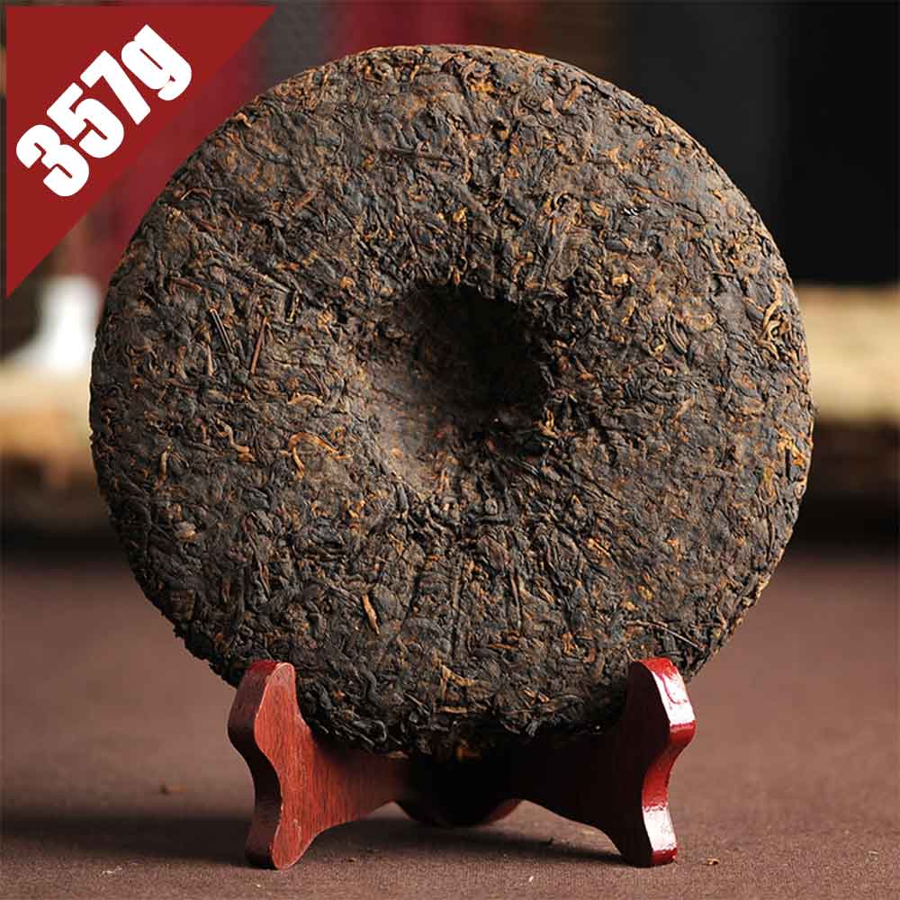 Чай Пуэр Буланг Маунтин Шу Пуэр 2006 года Arbor Eco King Спелый чай Пуэр 357г