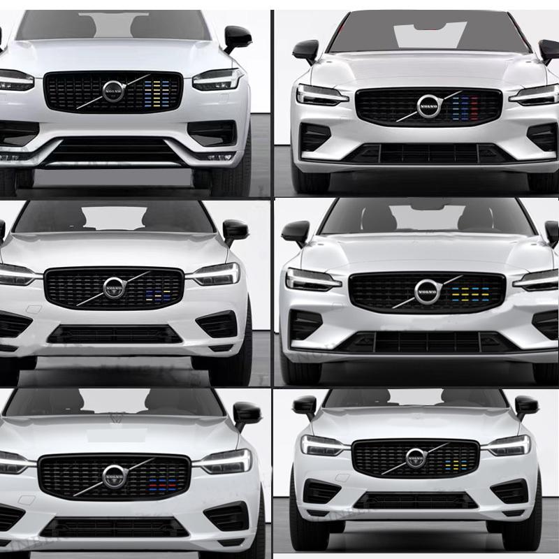 Для volvo xc60 s90 xc40 xc90 v40 s60 v60 v90 v60CC V90CC RD Sports version Китайская сетка трехцветная полоса декоративная наклейка на автомобиль