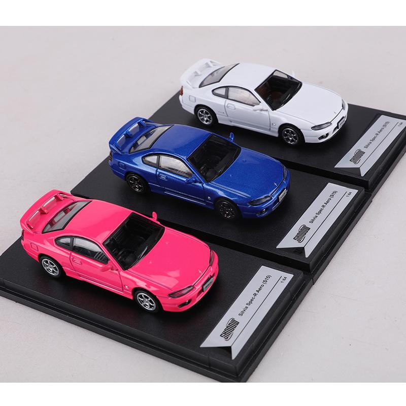 ABBI1 ТЕНЬ 1:64 Сильвия Spec-R Аэро S15 Литой симуляционный автомобильный модель игрушка коллекция выставочный экземпляр