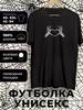 Футболка с принтом скелета
