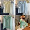 Summer Knit Top With Stripes For Casual Wear In Polyester Fabric For Women