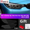 2 шт. Автомобильные Чехлы Защитная Пленка для фар Для bmw M4 F82 GC F36 F33 F32 F83 4 Серии Черная TPU Наклейка Декоративные Аксессуары